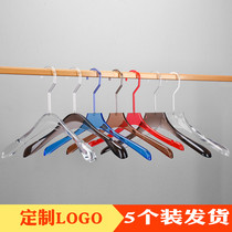 Acrylic transparent hanger Mens and womens clothing store color crystal clothes Wedding dress pylons custom clothing supports