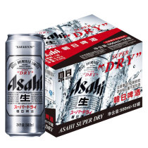National distribution Asahi Beer super cool series draft beer 500ml*24 cans of yellow beer