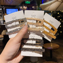 South Korea ins Net Red Crystal hairclip female hairpin simple card son side clip bangs clip headgear small clip