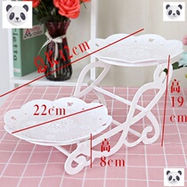 Dessert table decoration display stand Creative multi-layer wooden frame Afternoon tea heart plate cake tray display European style