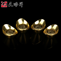 Imitation of Qing Dynasty gold ingots and silver ingots burial objects solid gold ingots silver ingots Cemetery burial and burial supplies