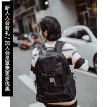(NextVogue) carhartt wip kickflip backpack double shoulder bag with bag skateboard bag