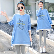 New gestational dress Autumn Clothing Fashion style Suit Loose Long Sleeve T-Shirt Fall Blouses Woman 2021 Chunqiu