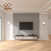 Personalized environmental protection decorative wallboard Bamboo and wood fiber integrated wallboard Living room bedroom light luxury background quick installation gusset