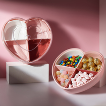 Candy box home sealed living room wedding creative dried fruit plate with lid Nordic melon seed plate dried fruit box wedding