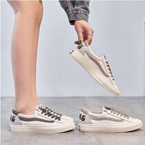 Trend net red wild white shoes womens 2020 autumn new Korean flat shoes casual college wind board shoes