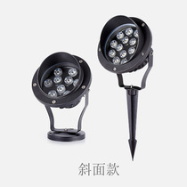  LED spot light Tree light Tree light ground plug-in light Outdoor waterproof landscape garden lawn plug-in light Round flood light
