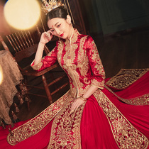 Show and the bride 2022 new Chinese wedding dresses wedding gown wedding dragon crested women wedding dress high-end atmosphere show kimono