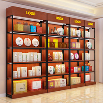 Shelf display rack display case display cabinet local specialty container display cabinet product display rack tea display rack tobacco Hotel