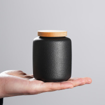 Tea Leaf Jar Small Number Home Ceramic Portable Seal Storage Tank Creative Mini Tea Bin Loaded With Tea Leaves Small Tank Container