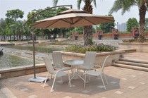 Single and double top banana umbrella Waterproof anti-UV parasol Villa shop bar Cafe Milk tea shop Bar Scenic spot