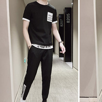 Hongxing Summer Leisure Sports Set Mens Large Size Two Piece Couple Short Sleeve T-Shirt Tide Brand fog Elk