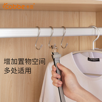 Space aluminum s-shaped hook S-shaped hook s hook hanger drying sausage hanging bacon hook s hook kitchen hook Large
