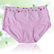 Anne Fang pants woman pure cotton middle waist triangular underwear elastic cotton leka cotton bottom pants supermarket shorts full cotton 2785