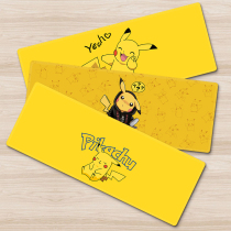 Pikachu mouse pad oversized thickened edge lock creative office desk pad laptop keyboard pad anime cartoon can love treasure dream wash custom men and women student writing desk mat