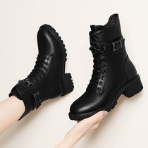 Martin boots English wind Spring and Autumn single boots 2020 new handsome skinny short boots in womens boots tide