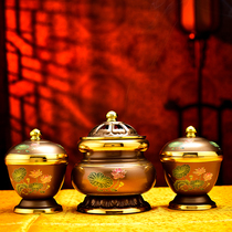 For a Buddhist incense stove Buddha Former worshipped Honolulu Incense Stove Fragrant Powder Flushed Lotus Flower Incense Stove Tray Incense Stove Withdrawal Genuine Incense Buddha Supplies