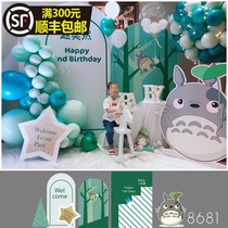 Baby full moon birthday Chinchow KT board Dragon card board Hotel room scene layout decoration custom banquet