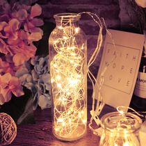 Bake cake decoration LED light string romantic girl heart copper wire lamp flower cake Bouquet decoration string light flashing light