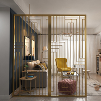 Nordic wrought iron screen partition living room simple modern porch decoration partition wall restaurant partition shelf