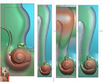 Flower blossom rich peony big bed sofa leg auspicious carved picture jdp relief map gray-scale wood carving map