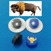 Bison leather head Chinese black 8-stage Club leather head 16 color billiard club gun head Snooker head single layer