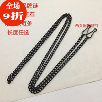 Black new chain hanging flag iron chain department house number advertising tag hanging chain poster hanging chain hanging tag chain 1 2 lines