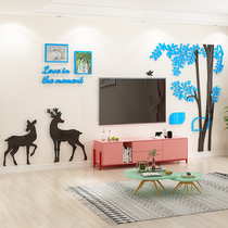 Nordic Wind Living Room Sofa TV Background Wall Face Decoration 3d Solid Photo Wall Sticker Restaurant Bedroom room Placement