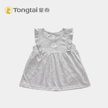 Tongtai new summer dress girls short-sleeved dress 3-6-12 months baby girl summer skirt princess skirt thin section