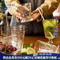 French imported LAROCHERE Versailles Cup coffee glass unleaded heat-resistant water cup tea wine Girl