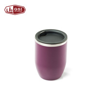 GSI Outdoors outdoor 304 double stainless steel coffee cup with lid Simple water Cup 192ML