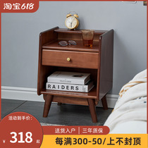 Solid wood bed head cabinet shelve minimalist modern bedside cabinet bedroom bunk bed head cabinet Nordic simple and free of mounting cabinet