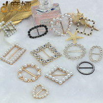 Silk scarf buckle ring corner knot buckle clothes hem sweater shirt fixed ring buckle summer T-shirt decoration high-grade buckle