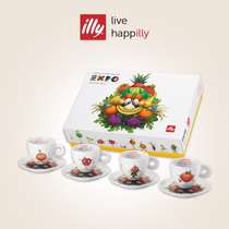 illy coffee cup Italian import Expo mascot Foody Fordy coffee cup gift box