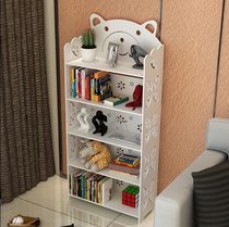 Organize simple white bedside home desk bookshelf simple childrens room shelf girl home landing small