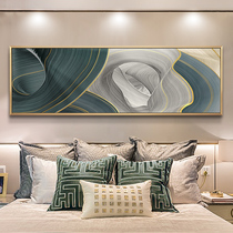  Light luxury bedroom decoration painting Modern simple living room background wall abstract mural New house master bedroom banner bedside hanging painting