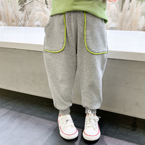 Girls pants Spring and Autumn new foreign style female baby wearing trousers children Korean loose casual pants childrens pants