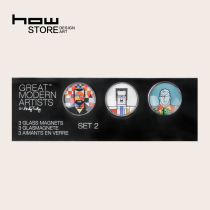 HOWstore Great Modern Artists art master glass magnet creative life