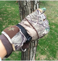 Original clothing pure fabric good camouflage outdoor super warm padded velvet gloves O82