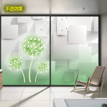 Sticker cellophane blackout decoration sliding door sticker wardrobe refurbished sticker sunscreen sunshade paper window flower