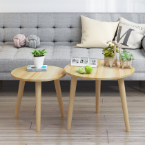 Coffee table Sofa side a few living room small round table Nordic simple bedside side cabinet Simple modern economical balcony table