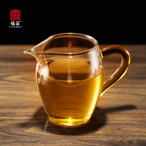 Thickened glass male cup tea leak set one-piece tea set accessories heat-resistant side Tea Tea Tea Cup