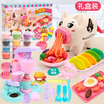 Non-toxic Plasticine mold tool set noodle machine ice cream color mud kindergarten parent-child Girl Toy Clay