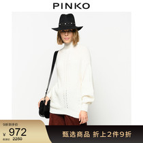 PINKO Autumn Winter Women Mohair Turtleneck Knitted Sweater 1B13ZLZ1VK