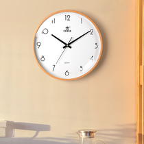 POWER Bully King Solid Wood Hung Clock Living Room Silent Fashion Clocks Home Brief Quartz Clock Zhongstyle Style Clock