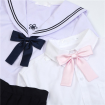 Japanese JK uniform no bow tie female tie rope graduation photo student Academy wind long handle bow tie tie flower ribbon