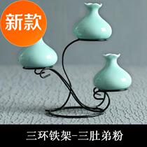 Small Freshener Home Ceramic Vase Hem Table Decoration Flower Arrangement Green Lori Water Peqing Porcelain J Simple Pocket Small Flowers