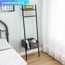 Nordic ladder bedside table Light luxury Simple modern bedroom bedside creative shelf Storage locker