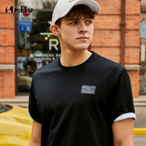 Mr Bu horse cotton short sleeve T-shirt male spring summer street craze mens delicate men up GT01088