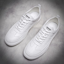 White shoes 2020 new versatile mens shoes thick-soled inner height mens casual shoes Korean version of the trend of versatile sneakers